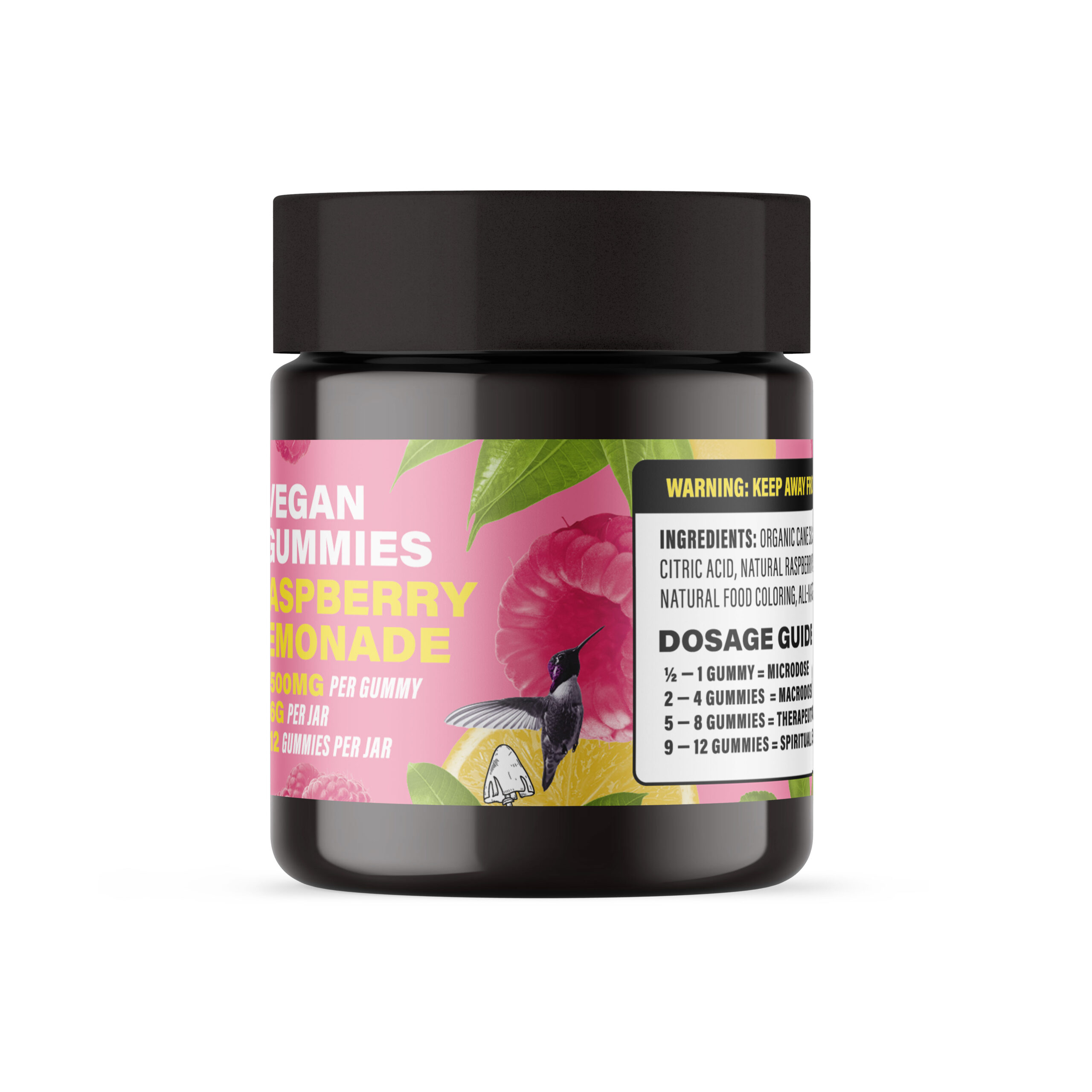 Fresh Fruit Farms Raspberry Lemonade Gummies Bottle - Image 2